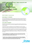 Saturna Global Sustainable Fund Product Highlights Sheet