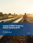 Feeding 10 Billion People in a Climate-Changing World. Saturna Capital. From The Yardarm Market Commentary and Analysis. Background image of farmer walking in field.
